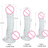 Skin Feeling Realistic Dildo Soft Material Huge Big Penis with Suction Cup Sex Toys for Woman Strapon Female Masturbation - L