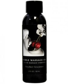 Earthly Body Edible Massage Oil Cherry 2oz - TCN-7750-201