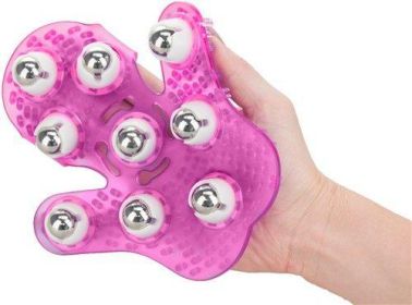 Roller Balls Massager Pink Massage Glove - BMS31916