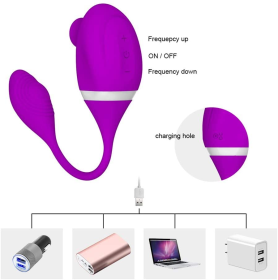 Wearable Vibrating Massage Device Silent Quiet Body Massage and Waterproof Neck and Shoulders;  Soft Vibrator for Women Beautiful Woman - purple