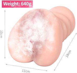 Vagina Masturbation Massager Aircraft Adult Toy Useful Artificial Silicone Vagina Masturbation Massager Aircraft Cup Male Masturbator Nude - Pink