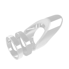 Clio- The Radiant Wearable Vibrating Ring;  Sexual Jewelry - 7.5 - matte silver