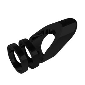 Clio- The Radiant Wearable Vibrating Ring;  Sexual Jewelry - 5.5 - dark gray