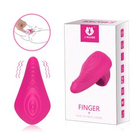 Finger Vibrator G-spot Clit Massager Stimulator Sex Toys for Women Rechargeable - Purple pink