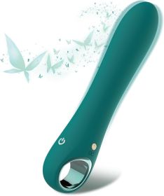 G Spot Vibrator Dildo with 10 Vibration Modes, Powerful Vibrating Massagers for Clitoral Vagina and Anal Stimulation - Green