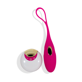 Trivia – Erotic Silicone Bullet Egg Vibrator With A Remote Control - Pink