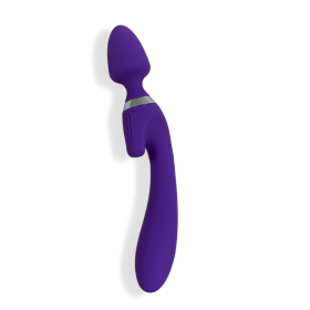 Vesta – Dual-Head Magic Wand Vibrator, Dildo - Purple