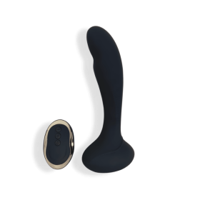 Gaea – Vibrating Black Dildo - Black