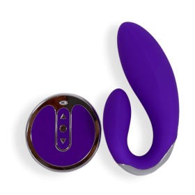 Athena – Remote Control Dildo & Pulsating Vibrator - Purple