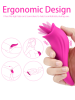 Clit Licking Tongue Sucking Vibrator G-Spot Oral Massager Sex Toys For Women US - Rose