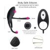 The Scorpion: Double Vibrators Stimulation Couples' Best Sex Toy Mutual Stimulation Clitoral Anal DOUBLE Stimulation Ring - Black