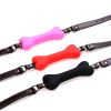 Soft Safety Silicone Open Mouth Gag bdsm dog Bondage Restraints Sex Toys for Women Slave Gag Sex Products sm sextoy - red