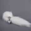 Metal Feather Anal Toys Fox Tail Anal Plug Erotic Anus Toy Butt Plug Sex Toys for Woman and Men Sexy Butt Plug Adult Accessories - pink