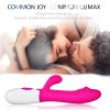 Adult products Simulation vibrator G-point double shock massage appliance Classic female masturbator - Pink