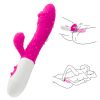 Adult products Simulation vibrator G-point double shock massage appliance Classic female masturbator - Pink