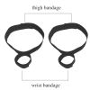 Adjustable Handcuffs & Ankle Cuffs Adult Sex Toys For Woman Couples Restraints Collar Slave Erotic Bdsm Bondage Set Fetish Games - 1