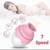 Lubricant Electric With Tongue for USB Women Toy Adult Vibrator Oval Clitoral Simulation Egg Shape Vibrator - PINK