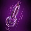 Penis Vibrating Ring Clitoris Stimulator Vibrator Erotic adult - purple