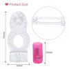 Longer Ejaculation Dual Pleasure Silicone Vibrator G-Spot Massager Clit Stimulator Penis Cock Ring Sex Toys For Men Male (Purple) - Purple