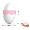 Lubricant Electric With Tongue for USB Women Toy Adult Vibrator Oval Clitoral Simulation Egg Shape Vibrator - PINK