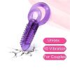 Penis Vibrating Ring Clitoris Stimulator Vibrator Erotic adult - purple