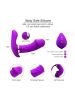 Smart Heating Wearable Vibrator Butterfly Clitoral Vibrator Double Vibrator Silicone Vibrator Adult Sex Toys Sex Stimulator  - purple