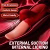 Tongue Licking Vibrator Nipples Massager for Female Masturbation & Couples  - Rose