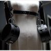 Thigh Restraint Straps Sling Leg Spreader Open Restraint Belt Bondage Harness with Wrist Cuffs BDSM Sex Position Aid Adult Toys - 1