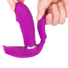 Naughty Cat 3Motor Waterproof Wireless Remote Control USB Rechargeable G-spot Panty Vibrator - PURPLE