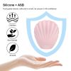 Mini Shell Shape Nipple Clits Sucker 7 Modes Clitoral Sucking Vibrator Flexible Oral Licking Massager Sex Toy For Women - Pink