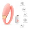 CR-DZ Tibe U-shaped couple resonance vibrator powder - Pink