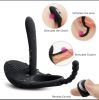 The Scorpion: Double Vibrators Stimulation Couples' Best Sex Toy Mutual Stimulation Clitoral Anal DOUBLE Stimulation Ring - Black