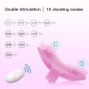 Women`s Dildo Butterfly Vibrator Sex Toys for Women - Pink