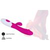 Dildo Rabbit  Vibration G-spot Clitoral Stimulate Vibrator (30 Patterns) - Pink